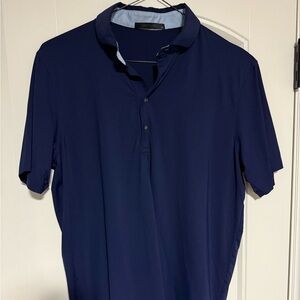 Greyson Mens Cayuse Navy Blue Golf Polo Shirt